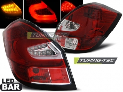 Tuning-Tec zadní čirá světla Red LED Bar - Škoda Fabia II (07 - 14)
