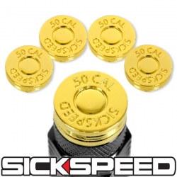 Sickspeed .50 CAL 24k zlaté krytky na matice Sickspeed - sada 4ks
