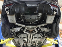 aFe duální catback výfuk Mach Force - Ford Mustang GT 5.0 V8 (Nový model 2015+)