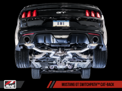 AWE Tuning elektronicky ovládaný catback výfuk SwitchPath - Ford Mustang GT V8 5.0 (15 - 17)