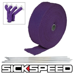 Sickspeed termo páska na výfukové potrubí - 15 metrů, barva fialová