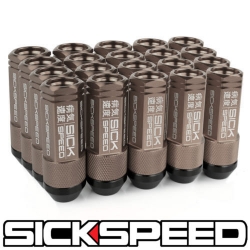 Sickspeed 3-dílné kolové matice 50mm - bronzové