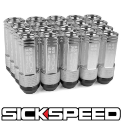 Sickspeed 3-dílné kolové matice 50mm - chromované