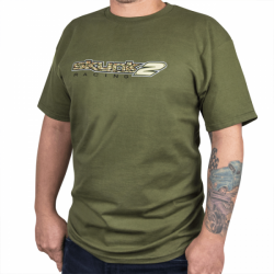 Skunk2 bavlněné tričko Camo Logo - barva Military Green