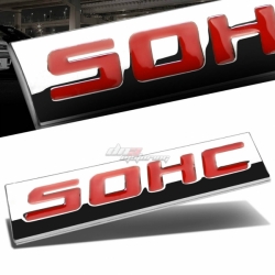 DNA logo SOHC - Honda Civic, Accord, Prelude, S2000, atd., barva červená