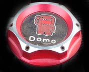 JDM olejové hliníkové víčko Domo - Mazda MX5, RX8, 323, 3 atd., barva červená