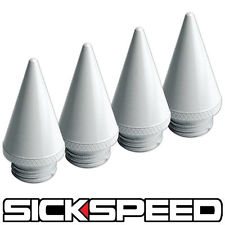Sickspeed ozdobné hroty na kolové matice Sickspeed - sada 4ks, barva bílá