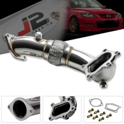 J2 Engineering turbo downpipe (první díl výfuku) - Mazda 3 MPS (06 - 09)