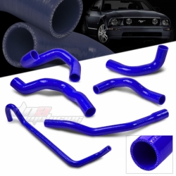 DNA modré silikonové hadice na vodu - Mustang GT V8 (05 - 10)