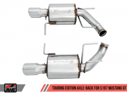 AWE Tuning axleback výfuk Touring Eedition - Ford Mustang GT V8 5.0 (11 - 14)