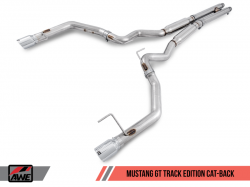 AWE Tuning catback výfuk Track Edition - Ford Mustang GT V8 5.0 (15 - 17)