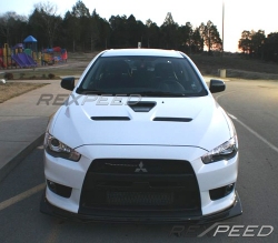 Rexpeed karbonový lip R-Style pod přední nárazník - Mitsubishi Lancer EVO X (08+)