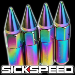 Sickspeed odlehčené kolové matice 60mm Tuner - Neochrome s hrotama