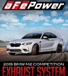 aFe downpipe-back výfuk Mach Force XP - BMW M2 Competition 3.0tt S55 (19+)