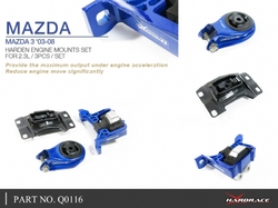 Hardrace sada uložení motoru Street - Mazda 3 2.3 BK (04 - 09)