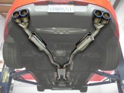 Injen duální catback výfuk Super SES - Titanium Tip - Hyundai Genesis Coupe 3.8 V6 (10 - 14)