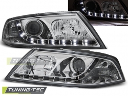 Tuning-Tec přední čirá světla Daylight Chrome Xenon D1S - Škoda Octavia II (04 - 08)