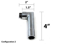 JDM variabilní adaptér odstínění lambda sondy Úhel 90° - Závit M18x1.5