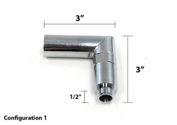 JDM variabilní adaptér odstínění lambda sondy Úhel 90° - Závit M18x1.5