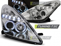 Tuning-Tec přední čirá světla Chrome - Toyota Celica T23 (00 - 05)