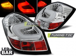 Tuning-Tec zadní čirá světla Chrome LED Bar - Škoda Fabia II (07 - 14)