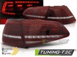 Tuning-Tec zadní čirá světla Red LED Seq R Look - Volkswagen Golf 7 (13 - 17)