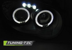 Tuning-Tec přední čirá světla Angel Eyes Black - Subaru Impreza GD (03 - 05)