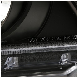 Spec-D přední čirá černá sekvenční světla - Ford Mustang (10 - 14)