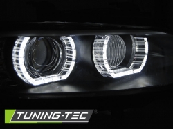 Tuning-Tec přední čirá světla DRL Black - BMW E92 Coupe / E93 Cabrio (06 - 10)