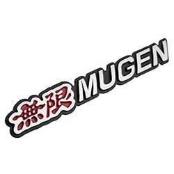 JDM červené 3D logo Mugen - Honda Civic, Accord, Prelude, S2000, atd.