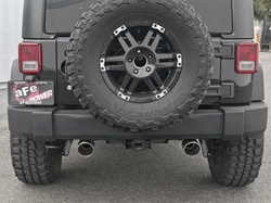 aFe axleback výfuk Rebel Series Polished - Jeep Wrangler