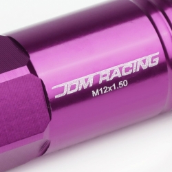 DNA matice na kola JDM Racing Open End 20ks - M12x1.5 Purple