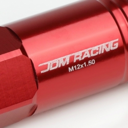 DNA matice na kola JDM Racing Open End 20ks - M12x1.5 Red