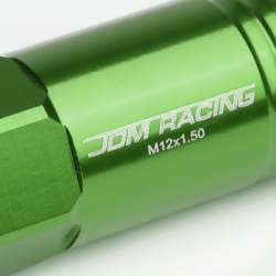 DNA matice na kola JDM Racing Open End 20ks - M12x1.5 Green