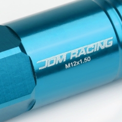 DNA matice na kola JDM Racing Open End 20ks - M12x1.5 Light Blue