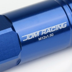 DNA matice na kola JDM Racing Open End 20ks - M12x1.5 Blue