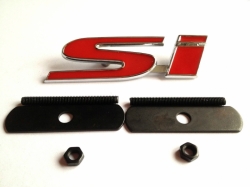 JDM logo SI na přední masku - Honda Civic, Accord, Prelude, S2000, atd.