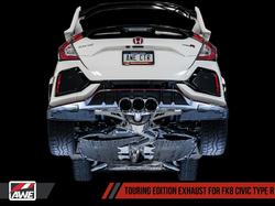 AWE Tuning catback výfuk Touring Edition - Honda Civic Type-R FK8 (17+)