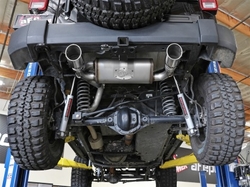 aFe axleback výfuk Rebel Series Polished - Jeep Wrangler