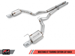 AWE Tuning catback výfuk Touring Edition - Ford Mustang GT V8 5.0 (15 - 17)