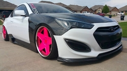 KDM Boostec karbonové přední blatníky T3 - Hyundai Genesis Coupe (10 - 15)