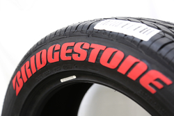Tirestickers nálepky na pneumatiky - BRIDGESTONE POTENZA (Red slash)