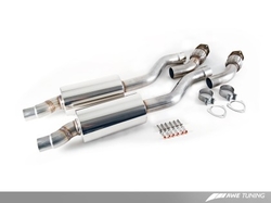 AWE Tuning Resonated Downpipes - první díl výfuku - Audi S4 S5 A6 A7 (V6 3.0t - 2012+)