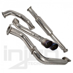 Injen duální catback výfuk Super SES - Titanium Tip - Ford Focus ST 2.0 turbo (2012+)