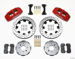 Willwood DynaPro 6-pístkové přední brzdové třmeny, brzdové destičky a plovoucí kotouče - Honda Civic / Integra (262mm kotouče)