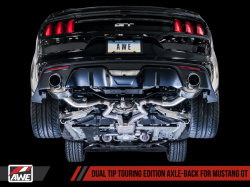 AWE Tuning axleback výfuk Touring Edition - Ford Mustang GT V8 5.0 (15 - 17)