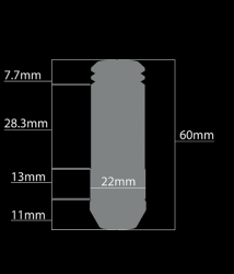 Sickspeed 3-dílné kolové matice 50mm