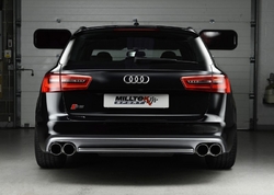 Milltek catback výfuk Resonated ECE - Audi S6 C7 4.0 TFSI Quattro (12+)