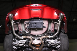 Mishimoto axleback výfuk RACE - Ford Mustang GT 5.0 V8 (15 -17)