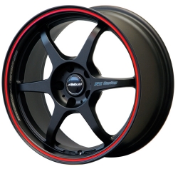 Buddy Club ALU kolo 17" Black Red - 17x7 4x100 ET42